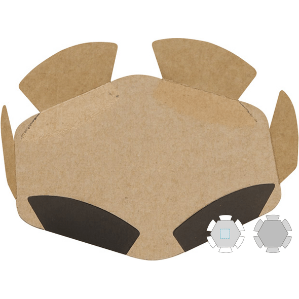 2-Sided Pastry Card with Chocolate/Praline Edges Card